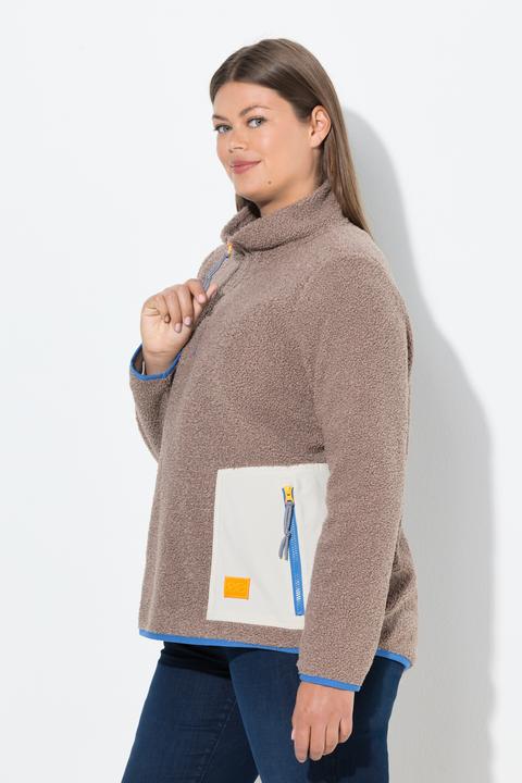 Actual product image Laurasøn Teddy-Sweatshirt, Langarm, Stehkragen, OEKO-TEX (56)