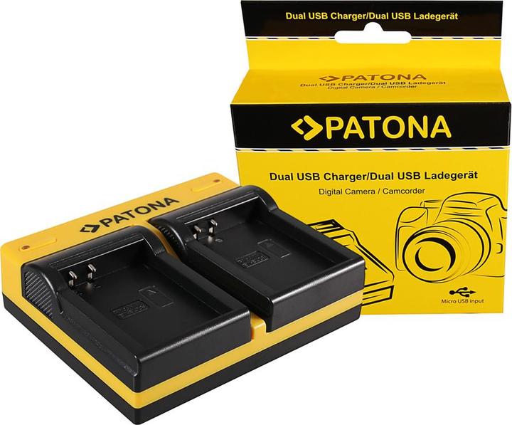 Immagine prodotto Patona Caricabatterie doppio per Nikon EN-EL23 Coolpix p600 con cavo Micro-USB