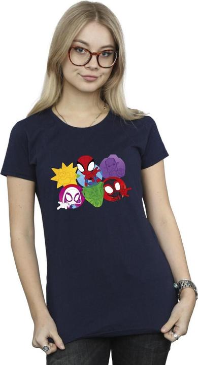 Immagine prodotto Spidey And His Amazing Friends Faces Maglietta Donna (L)