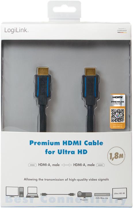 Produktbild LogiLink HDMI (Typ A) — HDMI (Typ A) (1.80 m)