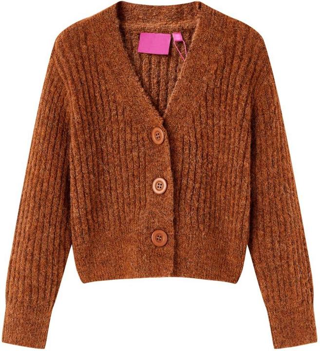 Immagine prodotto VidaXL Cardigan per bambini Cognac 104,Materiale: 17% acrilico. 63 (104)