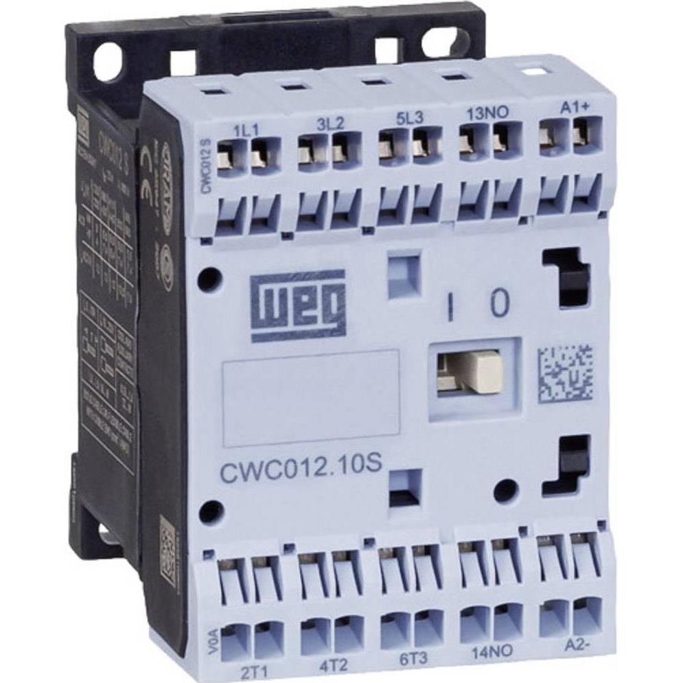 Weg CWC012-10-30D24S Schütz 3 Schliesser 5.5 kW 230 V/AC 12 A mit Hilfskontakt, Relais