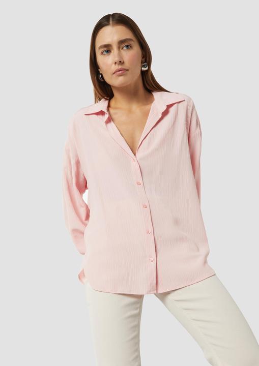 Produktbild Comma Bluse Strukturierte Bluse mit Hemdkragen (44)