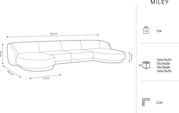 Actual product image Micadoni Miley (Sofa landscape)