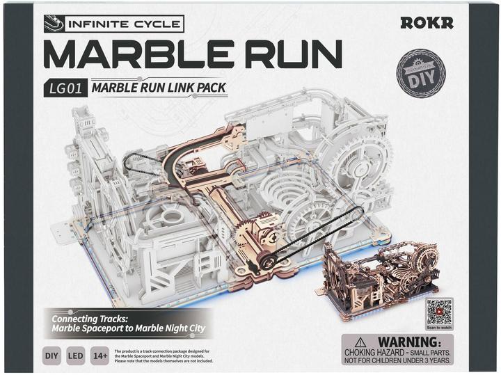 Rokr Link Pack (Spaceport & Nachtstad) - 3D houten bouwpakket