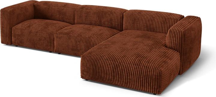 Image du produit Micadoni Canapé D'Angle Droit Modulaire, "Martina", 3 Places, 332x176x75 Fabriqué en Europe (Canapé d'angle)