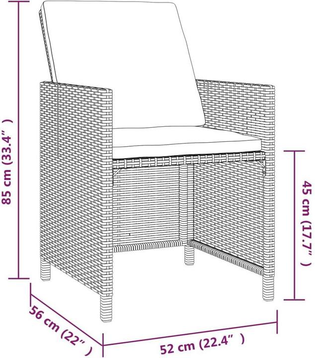 Produktbild vidaXL Garten-Essgruppe