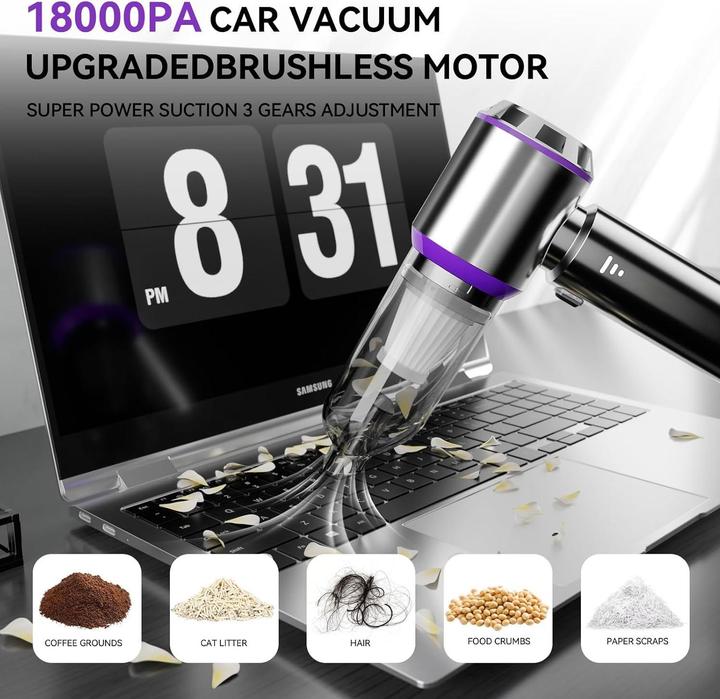 Actual product image Cbx Multifunktionaler und kompakter Handstaubsauger 9-teilig