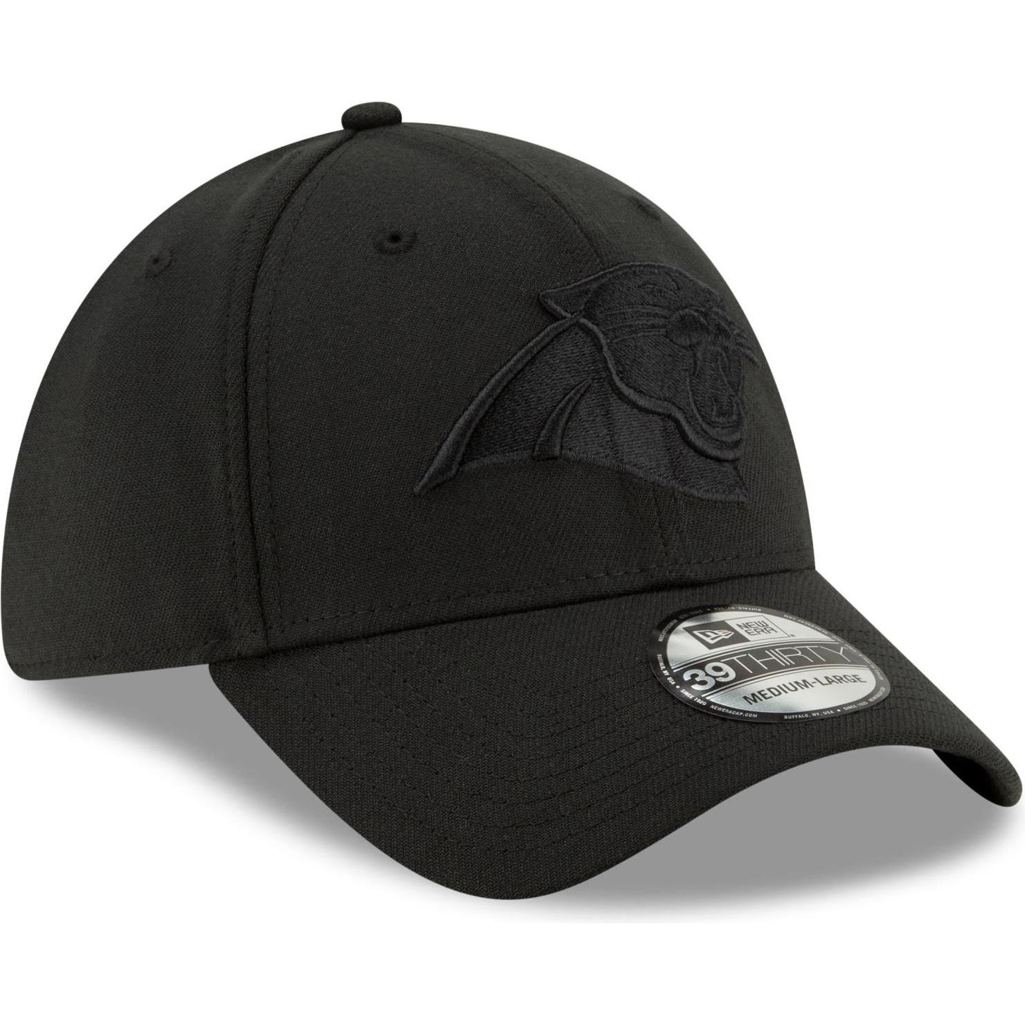 Thumbnail - New Era, Herren, Cap, 39Thirty Stretch Cap - NFL Carolina Panthers - M/L, Schwarz, (M)