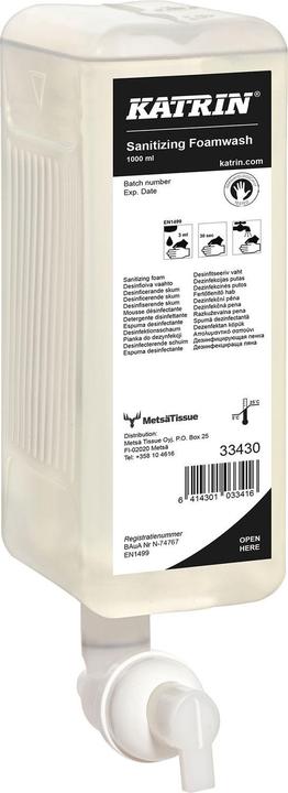 Produktbild Katrin desinfizierende Schaumseife (Handseife Nachfüllpackung, 1000 ml)