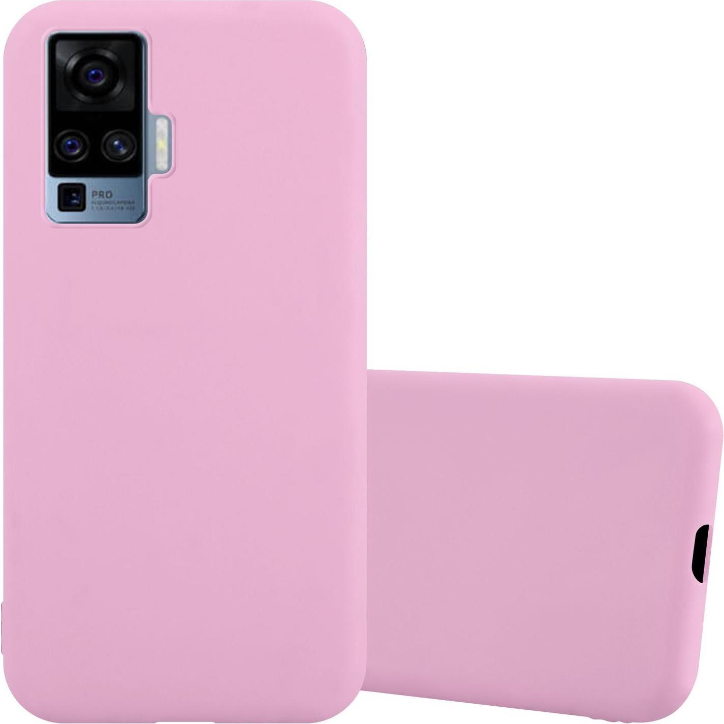 Cadorabo Hülle für Vivo X51 5G TPU im Candy Design (Vivo X51 5G), Smartphone Hülle, Rosa