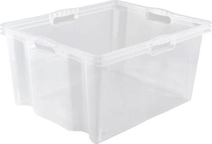 Produktbild OKT Aufbewahrungsbox "Multi-Box XXL", 44 Liter, natur Farbe: natur-transparent, leer platzsparend nes... (44 l)
