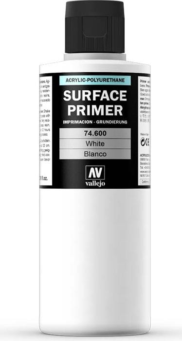 Actual product image Vallejo Surface Primer - White 200ml (74,600)