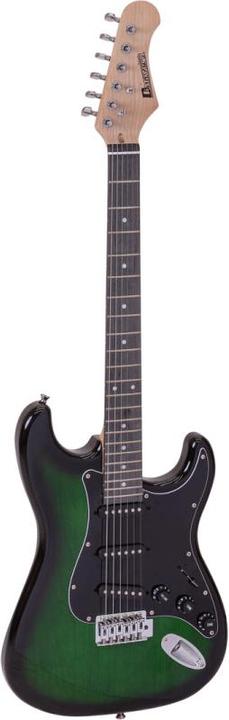 Dimavery ST-203 E-Gitarre, greenburst (E-Gitarre)