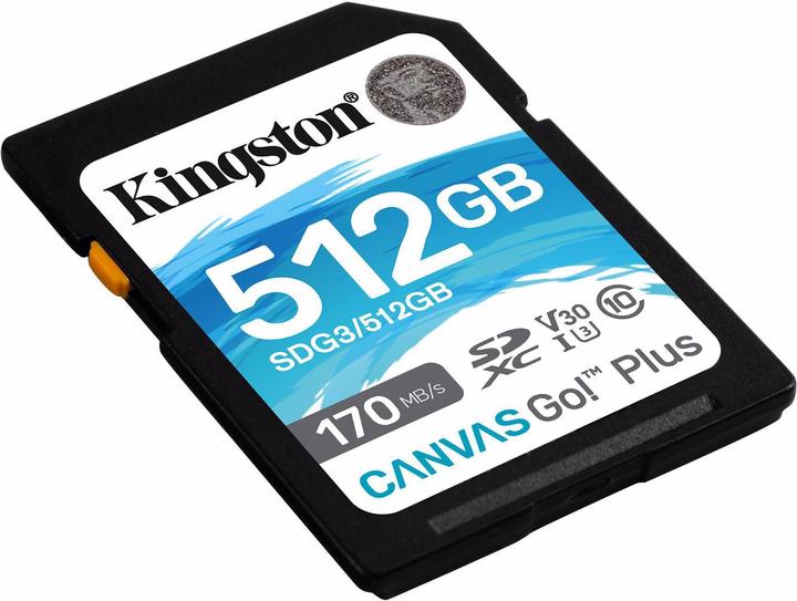 Productafbeelding Kingston Canvas Go! Plus (512 GB, SDXC, U3, UHS-I)