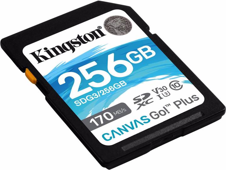 Productafbeelding Kingston Canvas Go! Plus (256 GB, SDXC, U3, UHS-I)