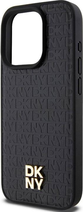 Produktbild DKNY DKHMP13LPSHRPSK iPhone 13 Pro / 13 6.1" czarny/black hardcase Leather Pattern Metal Logo MagSaf (Apple iPhone 13, Apple iPhone 13 Pro)