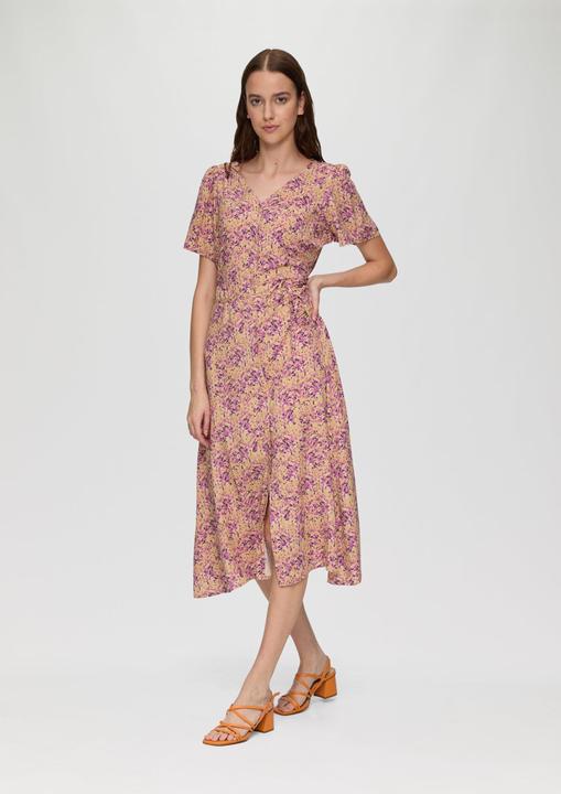 Actual product image S.Oliver Kleid Antailliertes Viskosekleid mit All-over-Print (40)