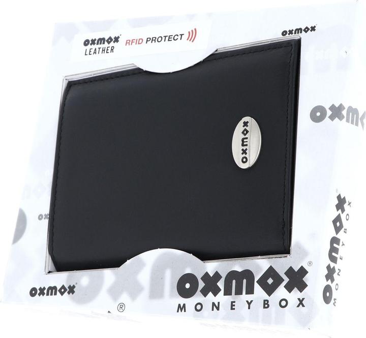 Actual product image Oxmox Leather wallet RFID protection leather 9.5 cm