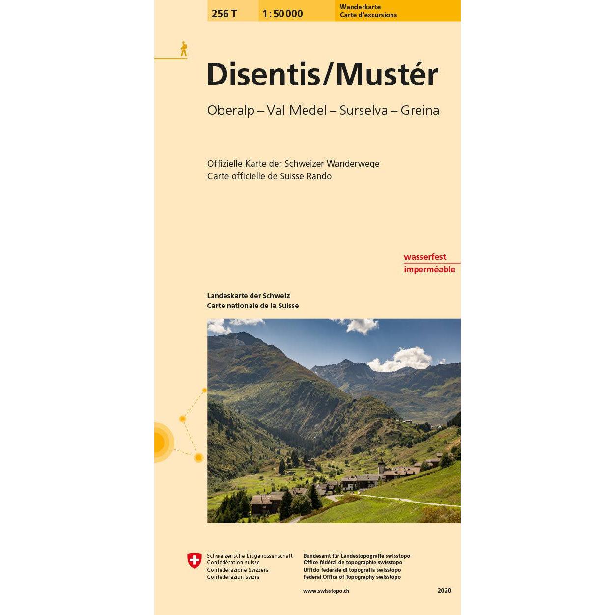 Disentis, Mustér 50000, Landkarte