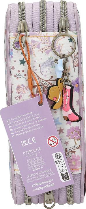 Actual product image Depesche TOPModel 3-Fach Federtasche COWGIRL