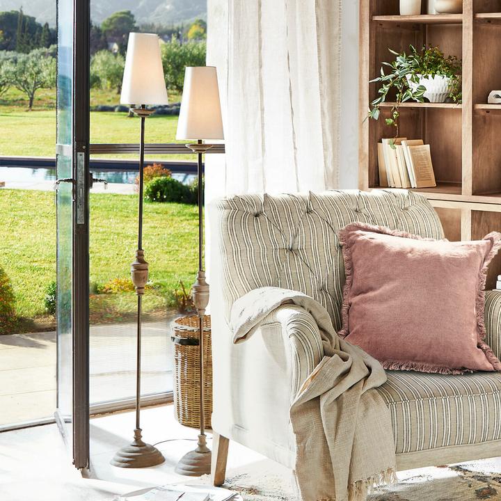 Immagine prodotto Loberon Set di 2 lampade da terra Abigail beige/marrone (E27)