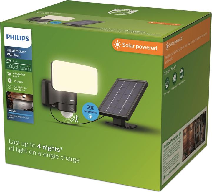 Actual product image Philips Outdoor Ultra Efficient Solar Tylus (1000 lm, IP44)