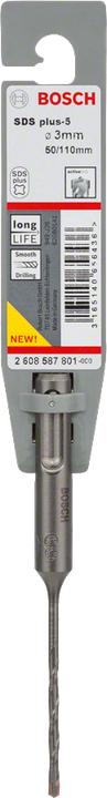 Produktbild Bosch Professional Zubehör Hammerbohrer SDS plus-5, 3 x 50 x 110 mm (3 mm)
