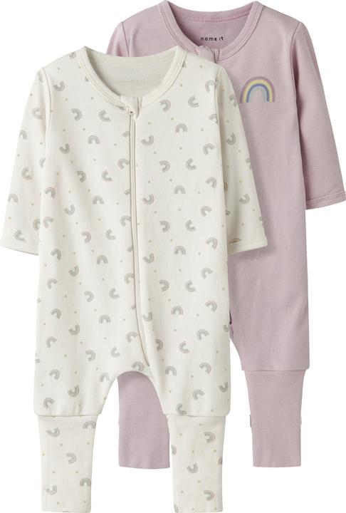 Produktbild Name it Nbfnightsuit 2p Zip Ff Jet Rainbow Noos (50)
