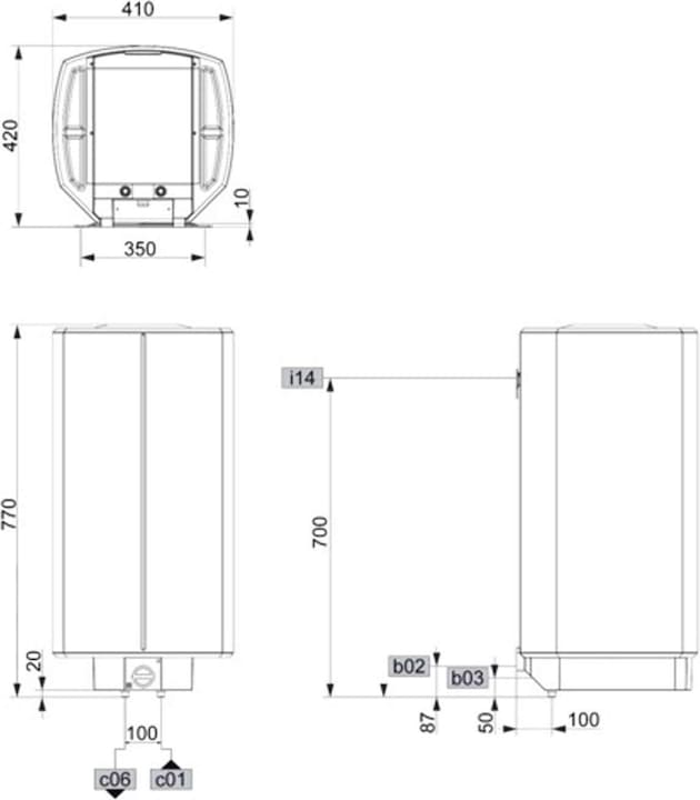 Immagine prodotto Stiebel Eltron Cilindro idraulico a parete HFA-Z 150, riscaldamento rapido, 150 litri, 2-6 kW