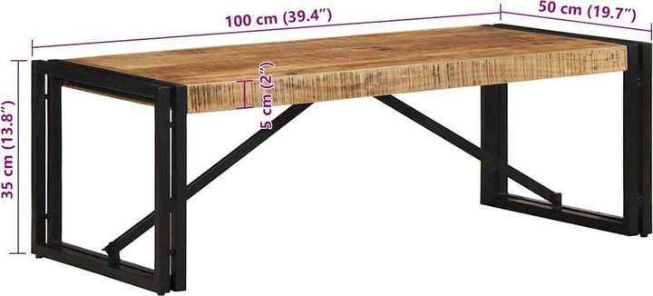 Produktbild vidaXL Couchtisch (100 x 50 x 35 cm)