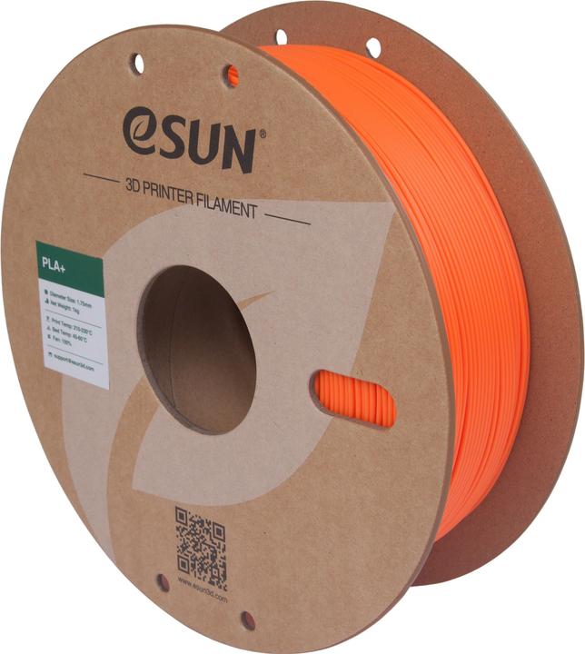 Image du produit eSUN PLA+ Korallen Orange Filament 1.75mm 1Kg (PLA+ LECTURE, 1.75 mm, 1000 g)