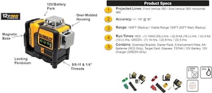 Actual product image DeWalt Multiline laser