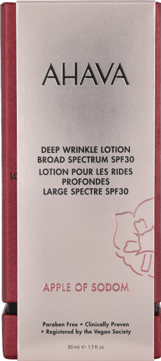 Actual product image Ahava APPLE OF SODOM Deep Wrinkle Lotion - Advanced Wrinkle Reduction SPF 30 (50 ml, Day cream, SPF 30)