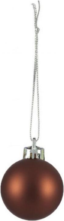Produktbild Relaxdays - Weihnachtskugeln 100er Set, Braun/ Silber, 7 x 6 cm (100 -teilig)