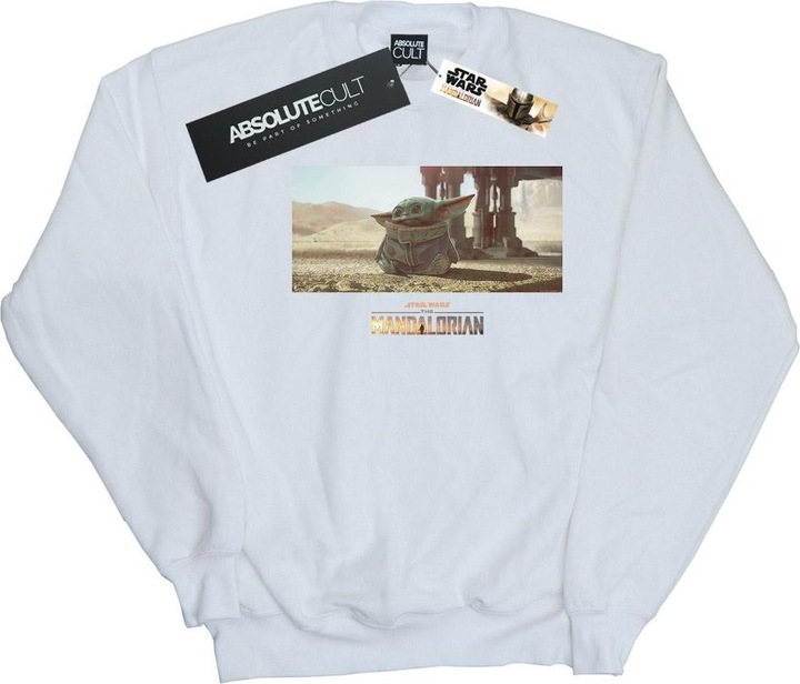 Actual product image Star Wars Mens The Mandalorian The Child Concept Art Sweatshirt (5XL)