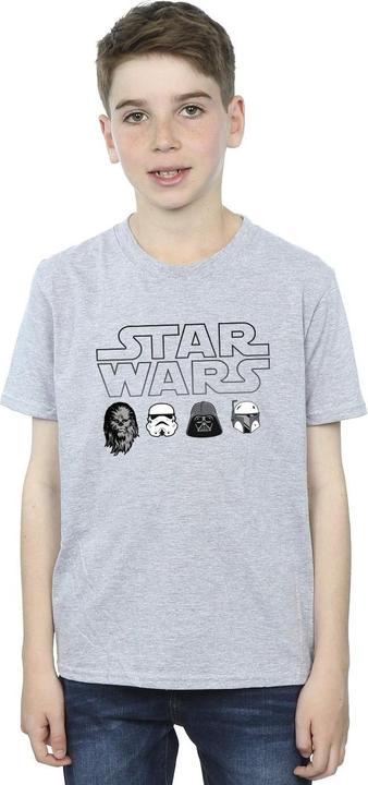 Produktbild Star Wars Character Heads TShirt Jungen (128)
