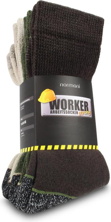 Immagine prodotto Normani 6 paia di calze da lavoro resistenti WORKER (confezione da 6, 39 - 42)