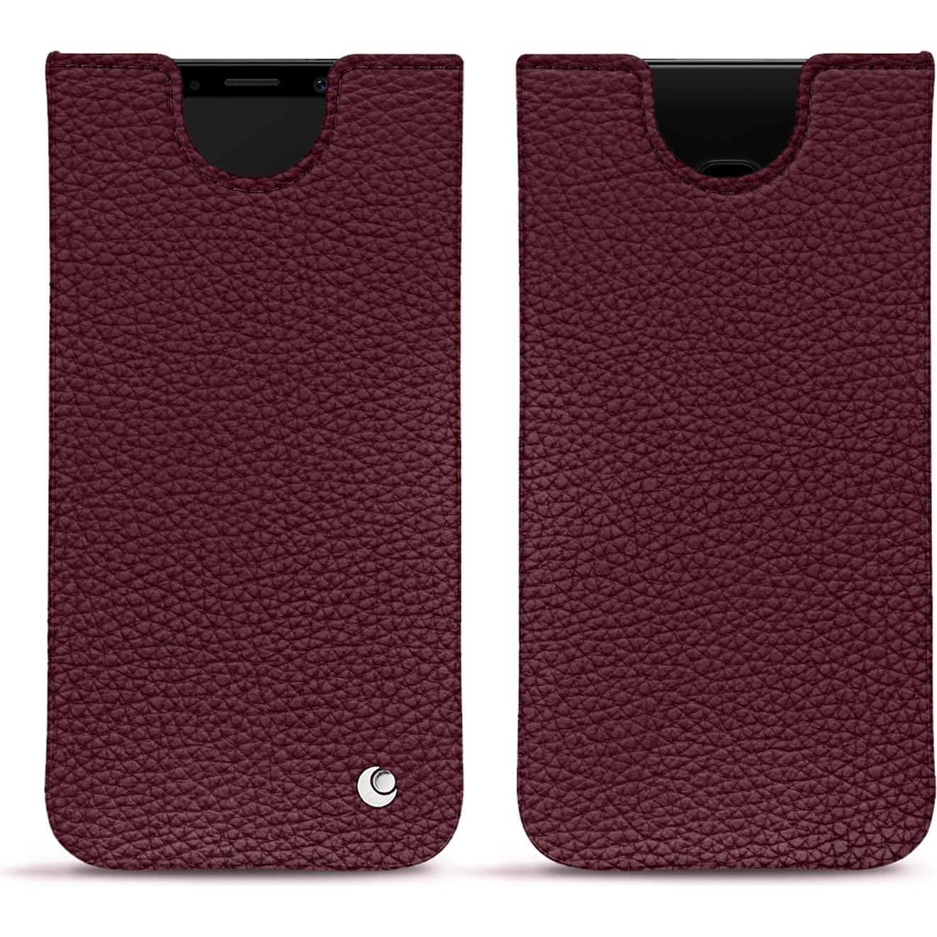 Noreve Lederschutzhülle (Samsung Galaxy S9), Smartphone Hülle, Violett
