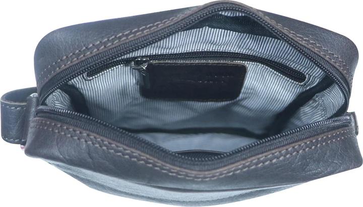 Actual product image Greenwood Herrentasche Echtleder 10 Zoll Sam Vintage Look Braun No.18