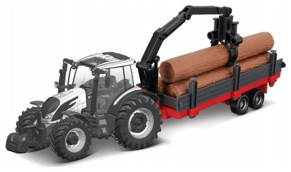 Actual product image Bburago Diecast 1:43 Farmaland Valtra N174 with accessories Ages 3+ 18-31704