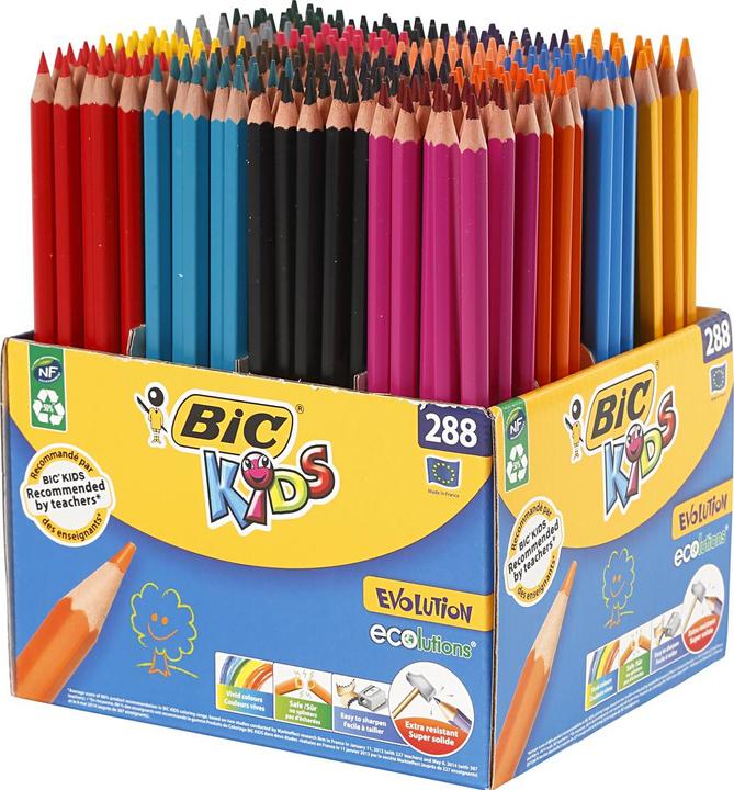 Actual product image Bic Evolution Class Pack colored pencils (288 x)