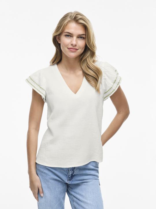 Immagine prodotto Vila VITOVAN V-Ausschnitt Oberteil mit kurzen Ärmeln (36)