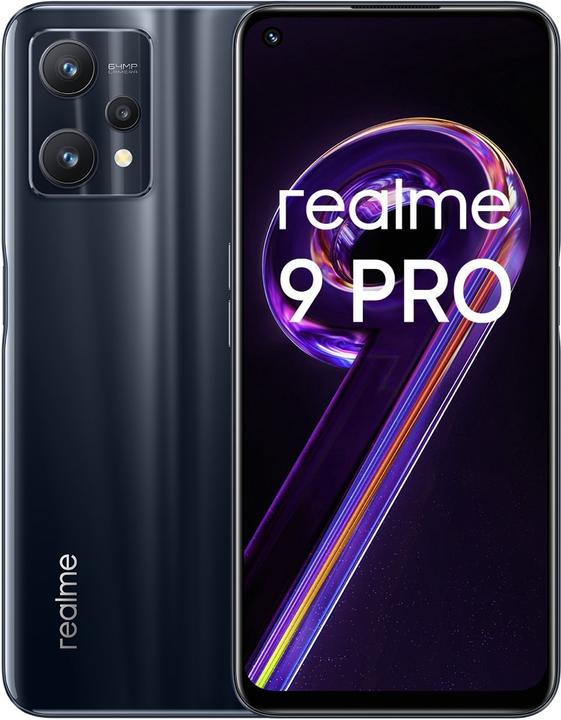 realme 9 Pro (8GB) (128 Go, Midnight Black, 6.60", Double SIM, 5G)