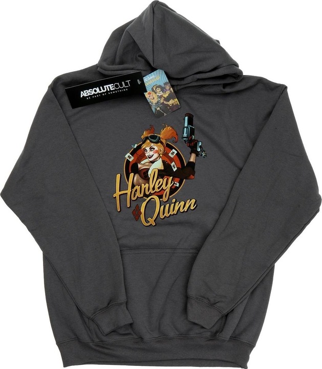 Immagine prodotto Universal Textiles Felpa con Cappuccio Harley Quinn Distintivo Donna (S)