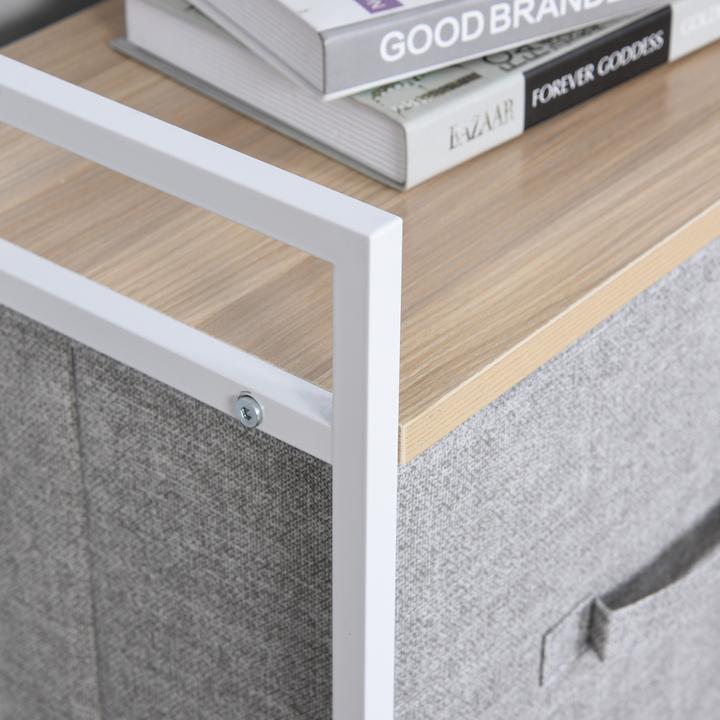 Actual product image Homcom Fabric chest with 5 fabric drawers (83 x 29 x 77 cm)