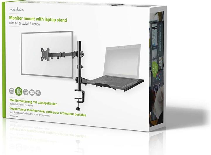 Actual product image Nedis Desk Monitor Holder | Notebook | 1 Screen(s) | 15 - 32 " | 75x75 / 100x100 | Int (Table, 32")