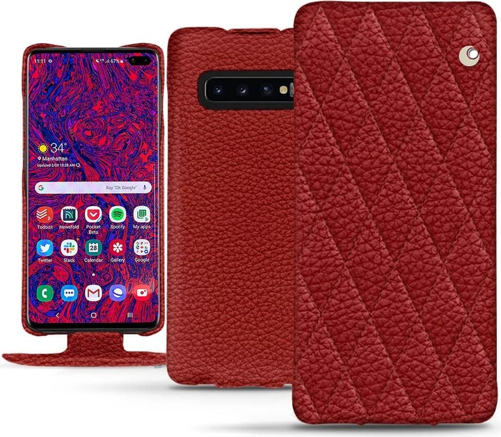 Noreve Housse cuir vertical (Samsung Galaxy S10+)