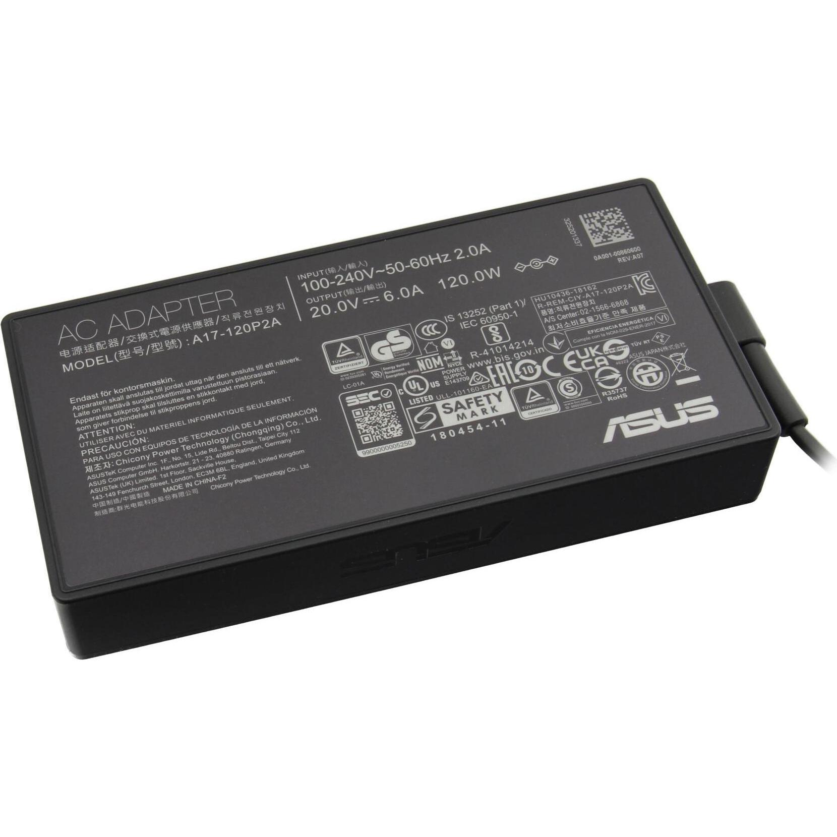 ASUS 0A001-00860500 (120 W), Notebook Netzteil, Schwarz