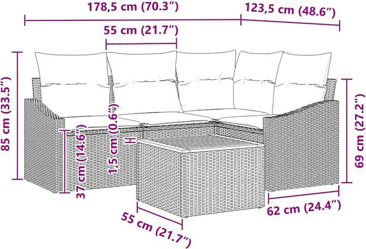 Produktbild vidaXL Kendall